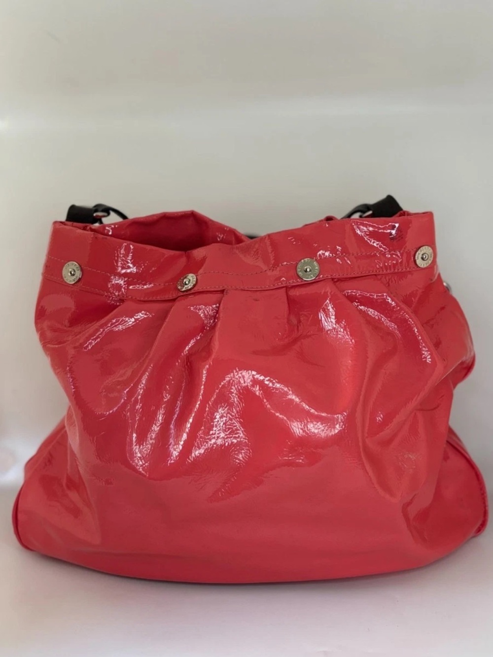 Mulberry Red Patent Leather Shoulder Bag